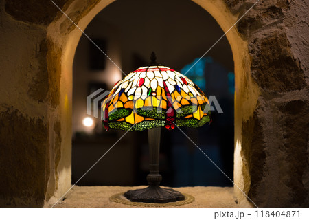 ステンドグラス 卓上ランプ ステンドグラス 卓上ランプ 118404871