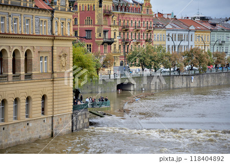 High water levelHigh water levels on Vltava, after storm Boris caused torrential floods in Europe, in Pragues on Vltava, after storm Boris caused torrential floods in Europe, in Prague, Czech Republic High water levelHigh water levels on Vltava, after storm Boris caused torrential floods in Europe, in Pragues on Vltava, after storm Boris caused torrential floods in Europe, in Prague, Czech Republic 118404892
