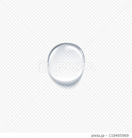 Vector illustration depicting a water drop on an isolated transparent background. Vector illustration depicting a water drop on an isolated transparent background. 118405069