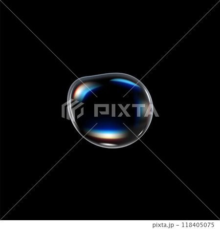 Illustration of a shiny water drop on an isolated black background. Illustration of a shiny water drop on an isolated black background. 118405075