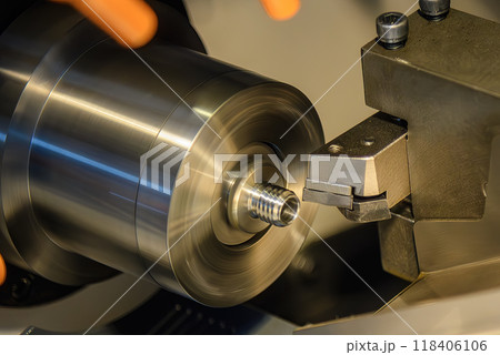 The high precision parts mass production by CNC lathe machine. The high precision parts mass production by CNC lathe machine. 118406106