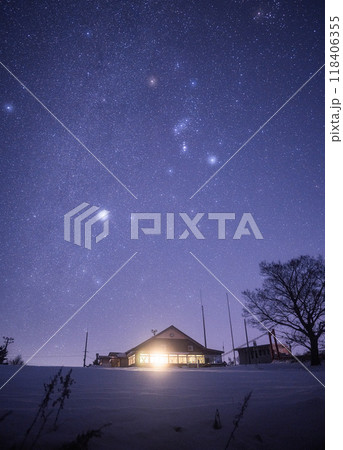 【庄内の風景】眺海の森_星空 【庄内の風景】眺海の森_星空 118406355