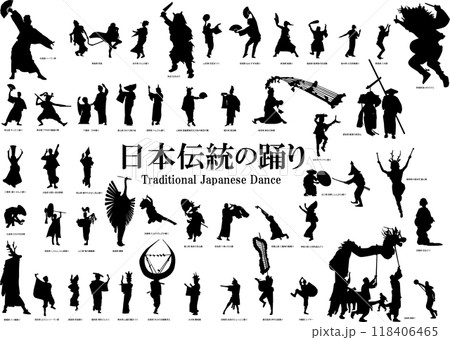 日本伝統の踊り 118406465