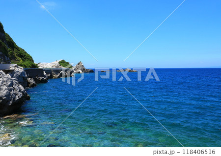 白崎海岸　透き通った海 118406516