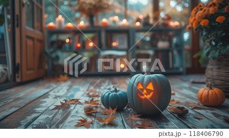 Halloween, the spookiest day of the year. cozy home decoration , nobody 118406790