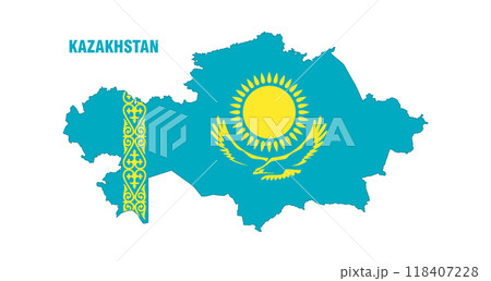 Map of Kazakhstan ENG 2 118407228