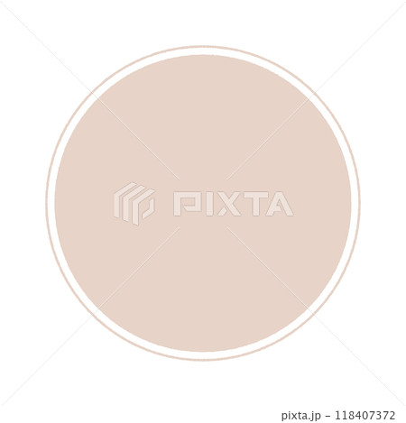 手書きの薄いブラウンの丸 - シンプルでかわいいフレームやあしらいの素材 手書きの薄いブラウンの丸 - シンプルでかわいいフレームやあしらいの素材 118407372