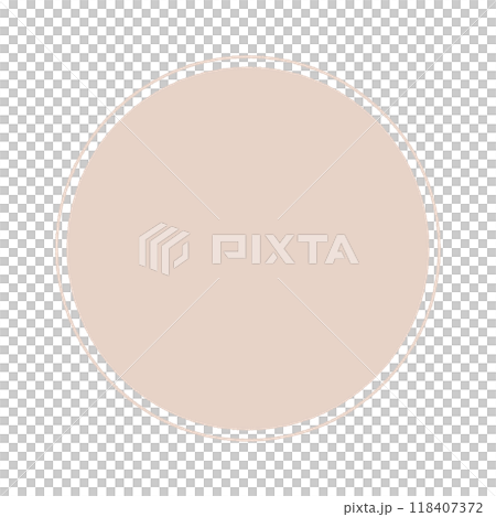 手書きの薄いブラウンの丸 - シンプルでかわいいフレームやあしらいの素材 手書きの薄いブラウンの丸 - シンプルでかわいいフレームやあしらいの素材 118407372