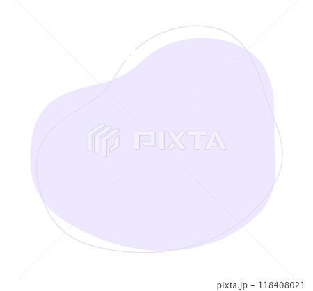 手描きのゆるい抽象的な形 - シンプルでおしゃれな背景や装飾･あしらいの素材 - Blob 118408021