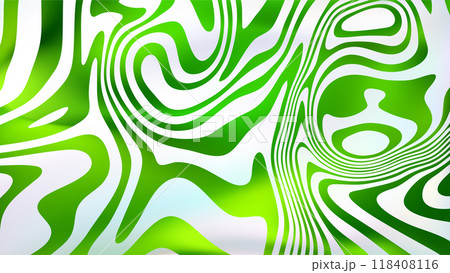 Abstract white green fluid swirl bg. Liquid line surface. Abstract white green fluid swirl bg. Liquid line surface. 118408116