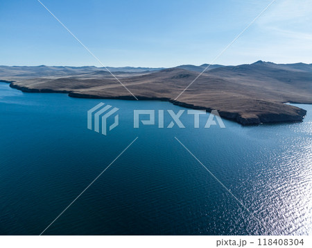 Lake Baikal. the steppes of Olkhon. Warm autumn days. 118408304