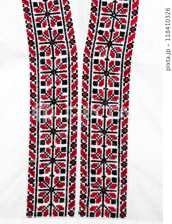 Ukrainian embroidery, folk arts and crafts 118410326