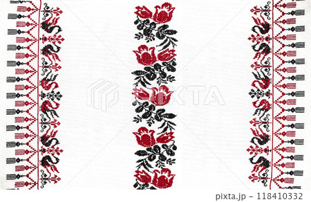 Ukrainian embroidery, folk arts and crafts 118410332