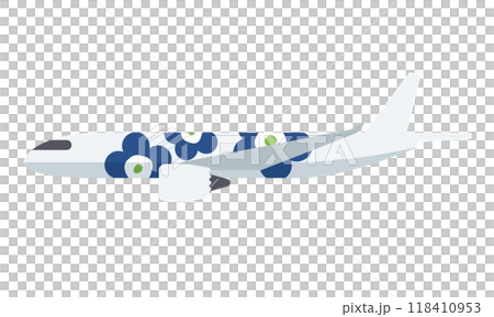 Scandinavian style illustration: Airplane (side view version) Scandinavian style illustration: Airplane (side view version) 118410953