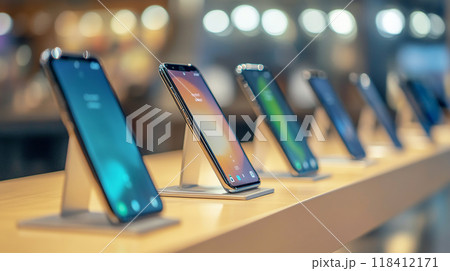 スマートフォンの展示 118412171