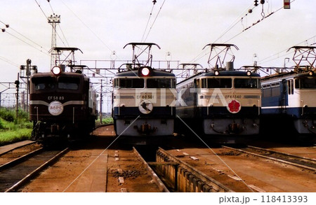 昭和61年 寝台特急牽引直流電気機関車 国鉄時代 新鶴見機関区 神奈川県 記録写真 昭和61年 寝台特急牽引直流電気機関車 国鉄時代 新鶴見機関区 神奈川県 記録写真 118413393