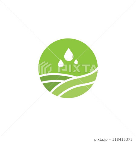 Irrigation logo design vector. Icon Symbol. Template Illustration 118415373