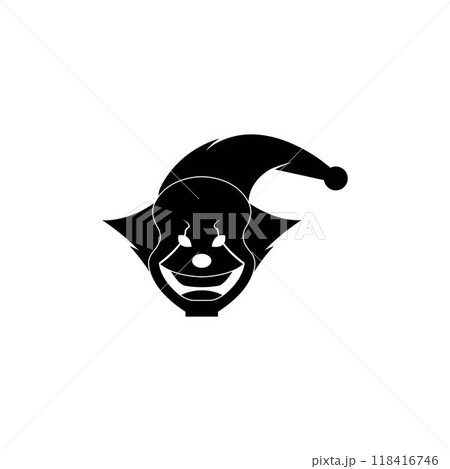 Clown character ilustration in flat design vector Clown character ilustration in flat design vector 118416746