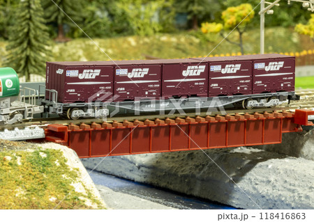 Nゲージ コンテナ貨車 コキ107 Nゲージ コンテナ貨車 コキ107 118416863