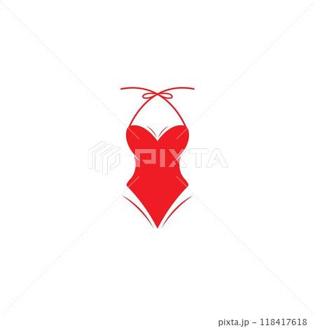Bikini Logos Vector Template. Swimsuit Logo Design 118417618