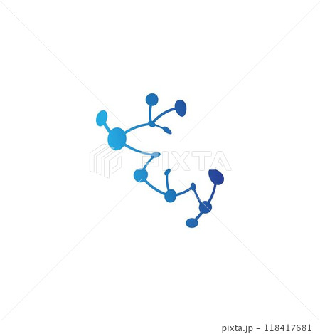 Molecule logo template vector icon Molecule logo template vector icon 118417681
