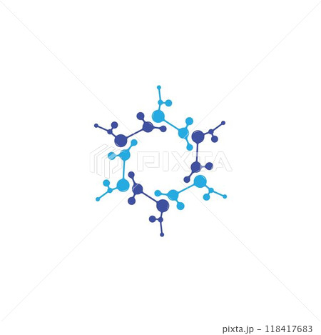 Molecule logo template vector icon 118417683