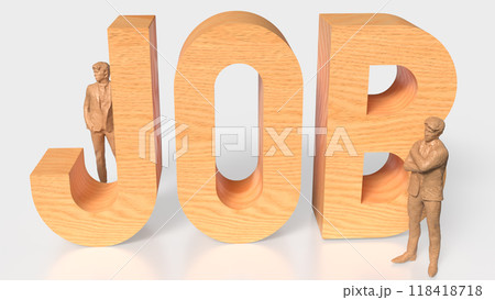 The Job Text for Business concept 3d rendering 118418718