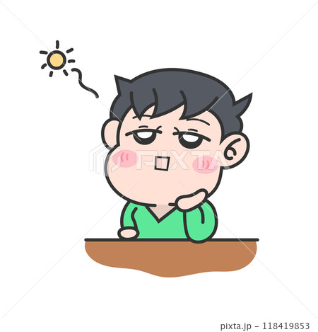 ボーっとしてる男の子 ボーっとしてる男の子 118419853