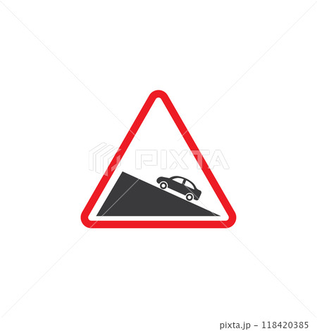Road sign icon 118420385
