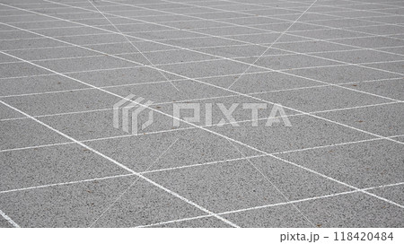 格子柄の地面 格子柄の地面 118420484