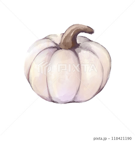 水彩で描いたハロウィンのかぼちゃ 118421190