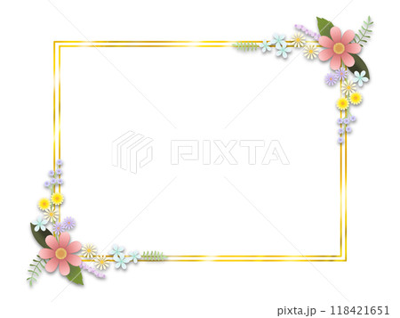 花のフレーム H-1 花のフレーム H-1 118421651