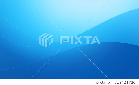 背景素材 シンプルな青いウェーブの背景画像 壁紙のイラスト 118421726