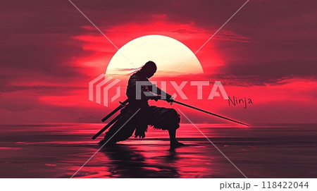 ninja against the red sun. ninja against the red sun. 118422044