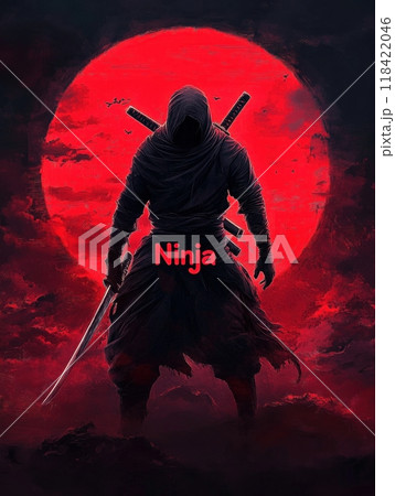 ninja against the red sun. ninja against the red sun. 118422046