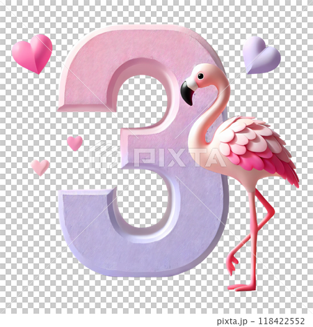 3d number three - Stock Illustration [118422552] - PIXTA