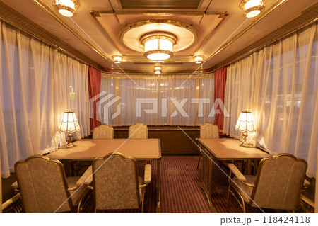 夢空間ダイニングカー夕景車内12 118424118