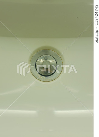 sink water drain in the bathroom. . High quality photo 118424745
