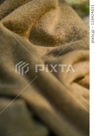 Fabric texture of natural cotton or linen, wool or jersey textile material. High quality photo Fabric texture of natural cotton or linen, wool or jersey textile material. High quality photo 118424831
