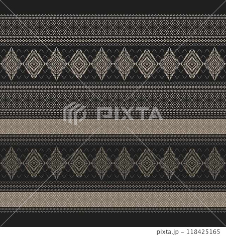 Motifs African boho paisley Floral Ikat pattern embroidery border. Ethnic ikat floral Ethnic Indian Pattern Ikat pattern Ethnic Pattern.Border indian floral Aztec embroidery border seamless patterns. 118425165