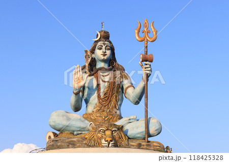 Lord Shiva Statue Pumdikot  in Pokhara, second big Shiva statue in Nepal 118425328
