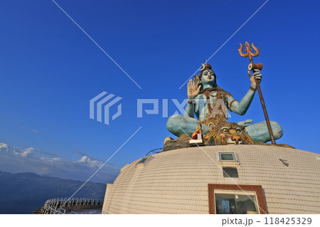 Lord Shiva Statue Pumdikot in Pokhara, second big Shiva statue in Nepal Lord Shiva Statue Pumdikot in Pokhara, second big Shiva statue in Nepal 118425329