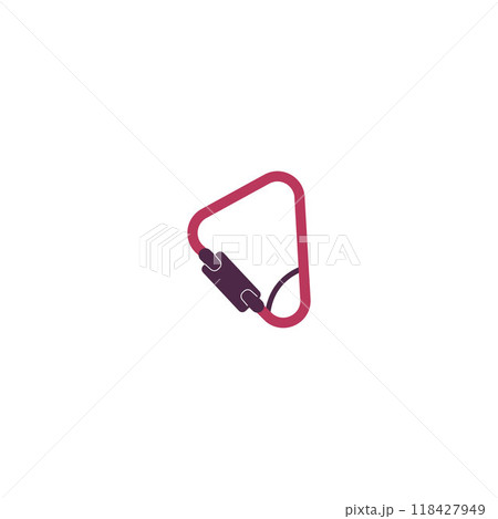 Carbine. Industrial alpinism. Connecting element. 118427949