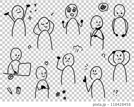 各種鬆散簡筆畫的插圖集 各種鬆散簡筆畫的插圖集 118428458