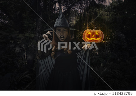 Halloween mystery concept 118428799