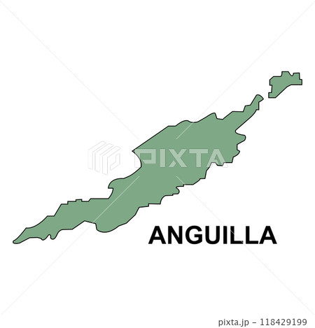 Anguilla map icon 118429199