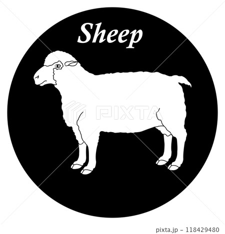 Sheep iconのイラスト素材 [118429480] - PIXTA