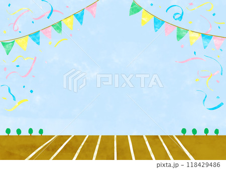 運動会の背景 運動会の背景 118429486