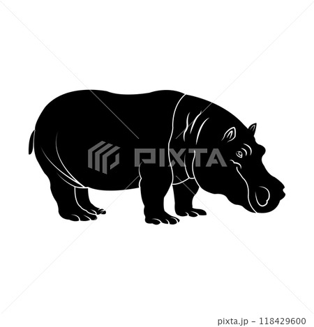 Hippopotamus icon 118429600