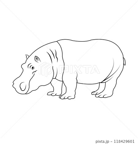 Hippopotamus icon Hippopotamus icon 118429601